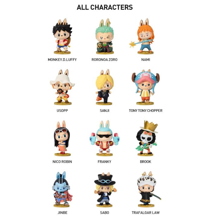 Pop Mart Labubu The Monsters x One Piece Blind Box